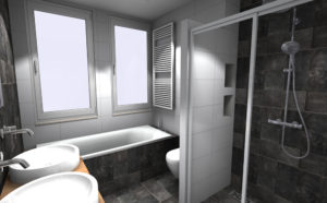 ontwerp tegels kleine badkamers