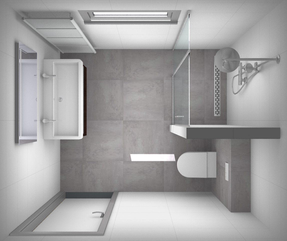 rundvlees Samengesteld doneren kleine-badkamer-3d-ontwerp - Kleine badkamers
